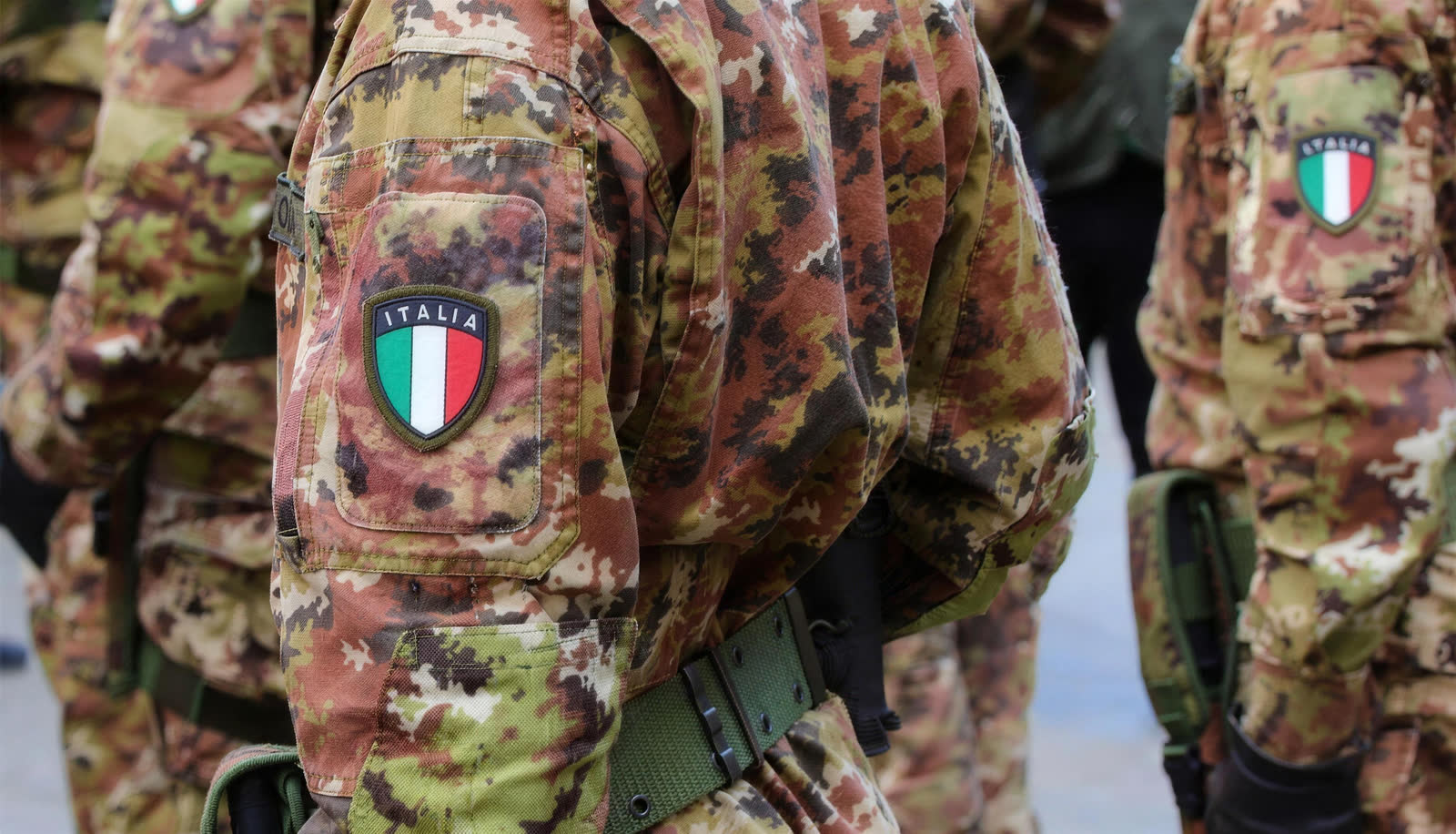 Italian Army uniform.