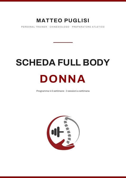 Copertina della scheda Full Body Donna