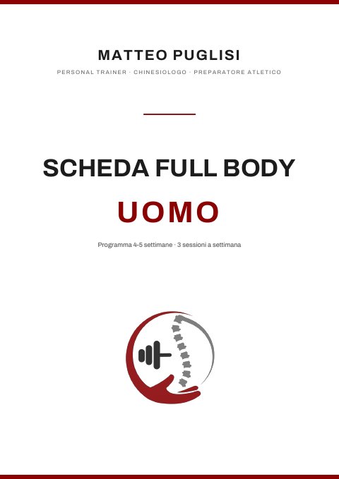 Copertina della scheda Full Body Uomo